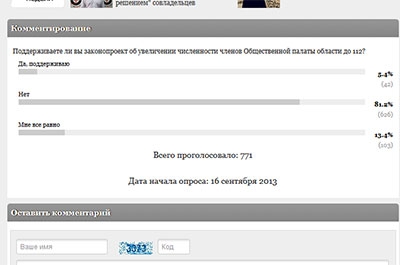 Абсолютное большинство читателей осудили идею увеличения числа членов ОП