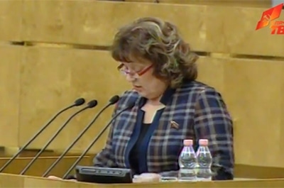 Ольга Алимова выступила в ГД с заявлением о прессинге оппозиции