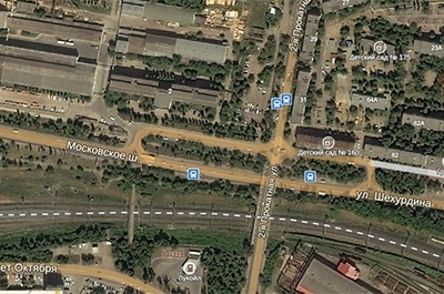 На Московском шоссе столкнулись три автомобиля и автобус