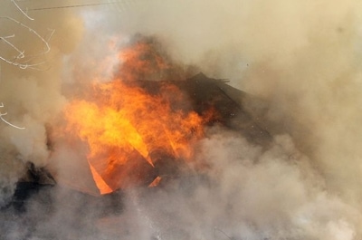 В Самойловском районе на пожаре погибла пожилая женщина
