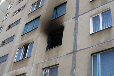 На пожаре в девятиэтажном доме погибли два человека