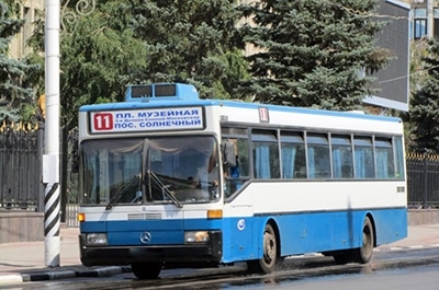 На Московской автобус сбил мужчину