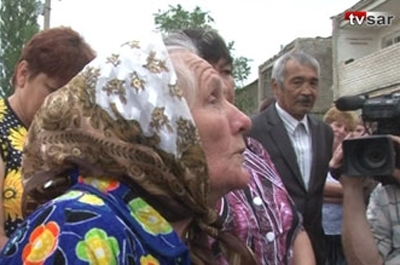 Жители поселка сняли видеосюжет о визите Валерия Радаева