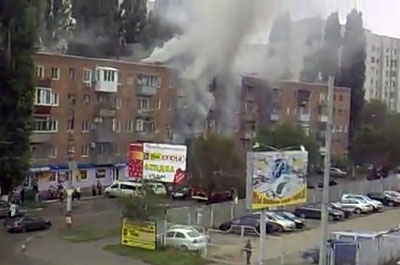 В Энгельсе горел торговый центр