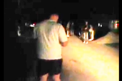 Очевидец снял на видео задержание пьяного водителя на месте ДТП