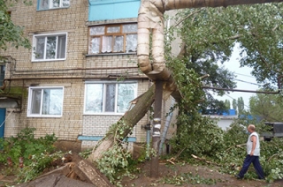 От урагана в Саратовской области пострадали десятки домов и объекты соцсферы