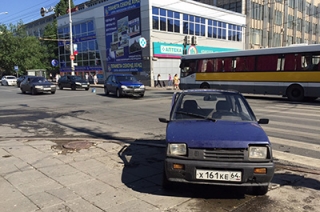 Движение по Московской затруднено из-за аварии с иномаркой