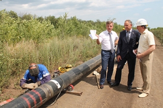На площадке нового аэропорта начались работы по прокладке газопровода