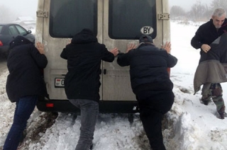 Снежная буря не остановила рэпера на пути в Саратов