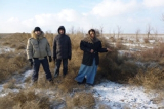 Вольчанка с рогами сайгака пыталась пешком перейти границу