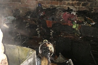 В центре Саратова горел двухэтажный дом