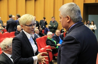 На собрание актива области прибыли Бокова и Омельченко