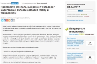 В сети начался сбор подписей за глобальный ремонт саратовских дорог