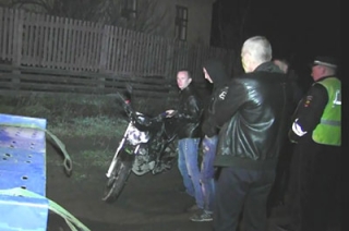 Опубликовано видео полицейской погони за мотоциклистом-нарушителем