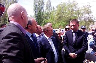 Валерий Радаев и Николай Панков побывали на месте взрыва в Балакове