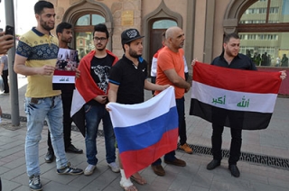 Иракские студенты на пикете в Саратове осудили ИГИЛ