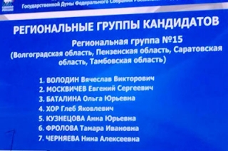 В список "ЕР" включены Вячеслав Володин, Ольга Баталина, Глеб Хор