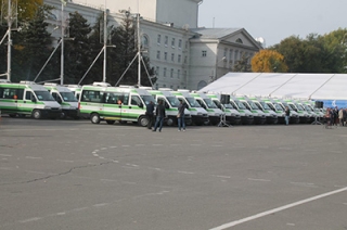 В Саратов поступили 30 автобусов из Москвы