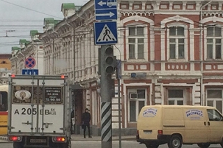На углу Московской и Горького не работает светофор
