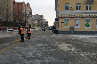 На пересечении Волжской и Соборной подготовили рельсы для ретро-трамвая