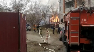 В Заводском районе сгорел расселенный дом