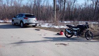 В селе Натальино в аварию попал мальчик на мотоцикле