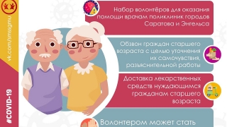 СГМУ объявляет набор волонтеров для помощи врачам поликлиник Саратова и Энгельса