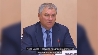 Письмо 1000 бизнесменов. Вячеслав Володин обратился к Михаилу Мишустину