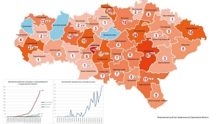Карта коронавиурса: лишь три района области остались "чистыми"