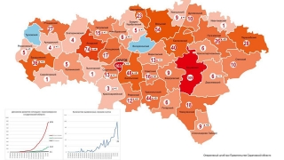 Карта коронавируса. Антилидерами остаются три муниципалитета