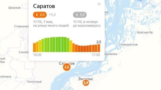 Индекс самоизоляции: жители Вольска дома, Энгельса и Саратова - нет