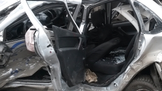 В опрокинувшейся "Калине" пострадали водитель и 18-летняя пассажирка