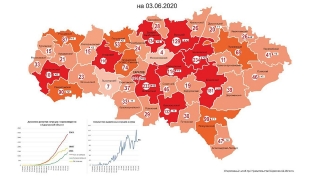 На саратовской карте коронавируса стало девять "красных" районов