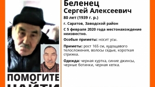 Пропавший в феврале саратовский пенсионер найден мертвым
