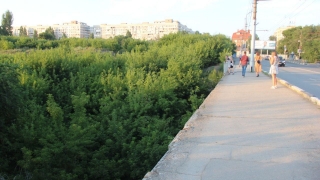 В Саратове обрушились перила моста через Глебучев овраг
