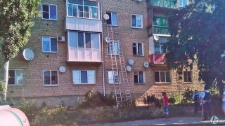 В Аткарске по пожарной лестнице спасли 10-летнего мальчика и его мать