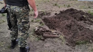 Владелец пруда в Падах раскопал человеческие кости