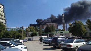 В Саратове пожарные тушат возгорание на территории ТЭЦ-2