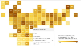 Седьмые в стране: в пандемию вырос потребительский спрос саратовцев