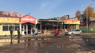 Ночью загорелся Колхозный рынок в Энгельсе