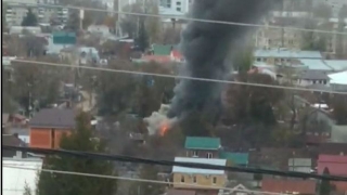 В Октябрьском районе сгорел шиномонтаж