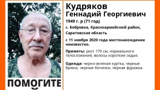 В области больше месяца ищут 71-летнего Геннадия Кудрякова