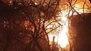 Ночью в Первомайском поселке 26 бойцов МЧС тушили дом
