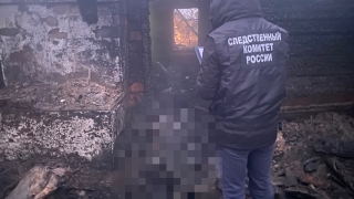 Пожар в Пристанном. Житель деревянного дома погиб из-за печи