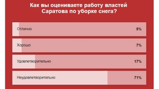 Уборка снега в Саратове. 70% респондентов поставили властям "неуд"