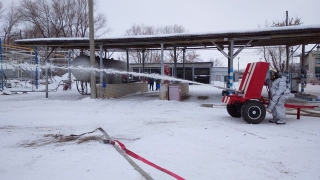 На автозаправку подняли по тревоге все оперативные службы Балакова
