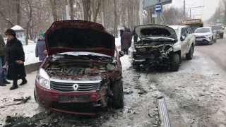 На 1-й Дачной произошло массовое ДТП – образовалась пробка
