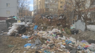 Жильцы саратовской 10-этажки о свалке у дома: "Полная антисанитария!"