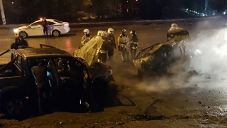 Смертельное ДТП на шлюзовом мосту. Сгорели две иномарки