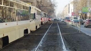 В Саратове из-за ДТП на путях остановились трамваи